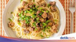 Resep Spaghetti Daging Cincang dan Jamur yang Gurih Enak Sebagai Makan Malam
