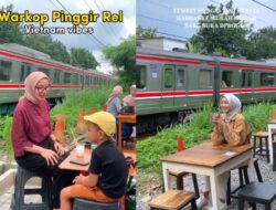 Warkop Boengsoe, Ngopi Asyik ala Vietnam Ke Pinggir Rel Kereta Bogor