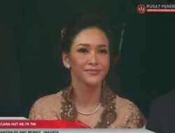 Maia Estianty Hadiri HUT Di-79 TNI, Tampil Memesona Di Kebaya Cokelat