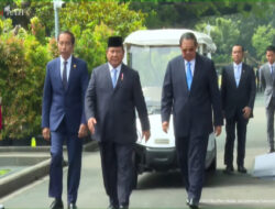 Momen Prabowo Satu Kendaraan Pribadi Didalam SBY dan Jokowi Pada Peluncuran Danantara