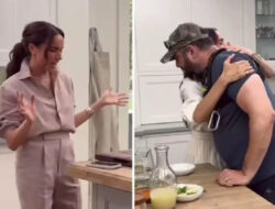 Pencitraan, Meghan Markle Peluk Staf Pria Di Kegiatan Masak Netflix