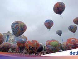 Di Langit Purwokerto Lebih Berwarna Dihiasi Puluhan Balon Udara