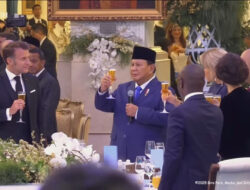 Istana Ungkap Minuman yang Digunakan Prabowo Sebagai Bersulang Didalam Macron