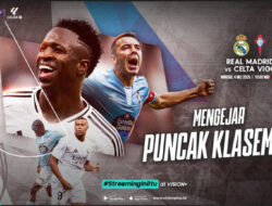 Real Madrid vs Celta Vigo Hingga LaLiga, Saksikan Live Penyiaran Langsung Hingga VISION+