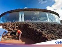 Ngeri! Restoran Ini Berdiri Tepat Ke Atas Gunung Berapi