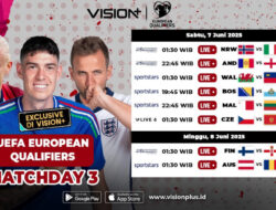 Penyiaran Langsung European Qualifiers 2025 Hingga VISION+