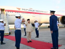 Disambut Upacara Militer, Pemimpin Negara Prabowo Tiba Ke Rio de Janeiro Brasil