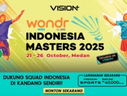 Jadwal dan Link Pemutaran Online WONDR by BNI Indonesia Masters Super 100 II 2025 Di VISION+