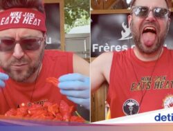 Ekstrem Banget! Pria Ini Makan 50 Cabai Terpedas Dunia Untuk 15 Menit