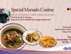 Eksplor 3 Menu Manado Lewat Kelas Masak Bareng Chef Jovan Yuk!