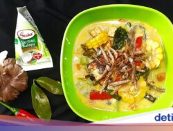Resep Sayur Lodeh Gunung Melaut, Sedap Pakai Ikan Teri
