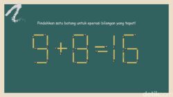 Tes Kemampuan Otak Cukup Pindahkan 1 Batang Korek, Bisa Jawab Semua?