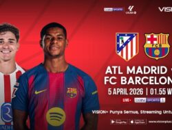 Jadwal dan Link Nonton Atletico Madrid vs Barcelona LaLiga 2025/26 Live Penyiaran Langsung Hingga VISION+