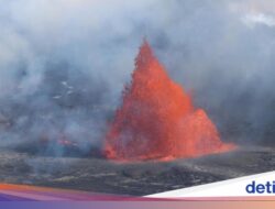 Lava Menyembur Setinggi 300 Meter, Taman Nasional Langsung Ditutup