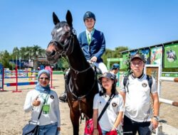 Olahragawan Berkuda Nusrtdinov Zayan Fatih Kibarkan Merah Putih Hingga Tashkent