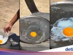 Wow! Suhu Tembus 38 Derajat C, Pria Ini Bisa Masak Telur Hingga Bawah Matahari