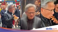 CEO Nvidia Viral Ke China, Asyik Jajan Mie Kaki Lima hingga Mixue