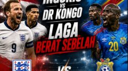 Inggris vs DR Kongo: Laga Berat Sebelah