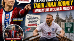 Haaland Tagih Janji Rooney Mendayung Hingga Sungai Mersey