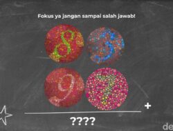 Uji Ketelitian Mata! Pecahkan Soal Matematika Untuk Tes Buta Warna