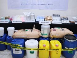 Penampakan Pabrik Makeup Ilegal Senilai Rp 16 Miliar Hingga Mojokerto