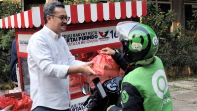 Hadir Di Di Kelompok, Partai Perindo Gelar Unjuk Rasa Berbagi Ke Peringatan HUT Di-12
